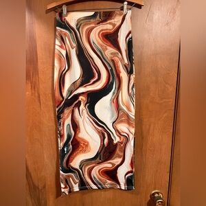 Floerns Marbled Skirt Size S